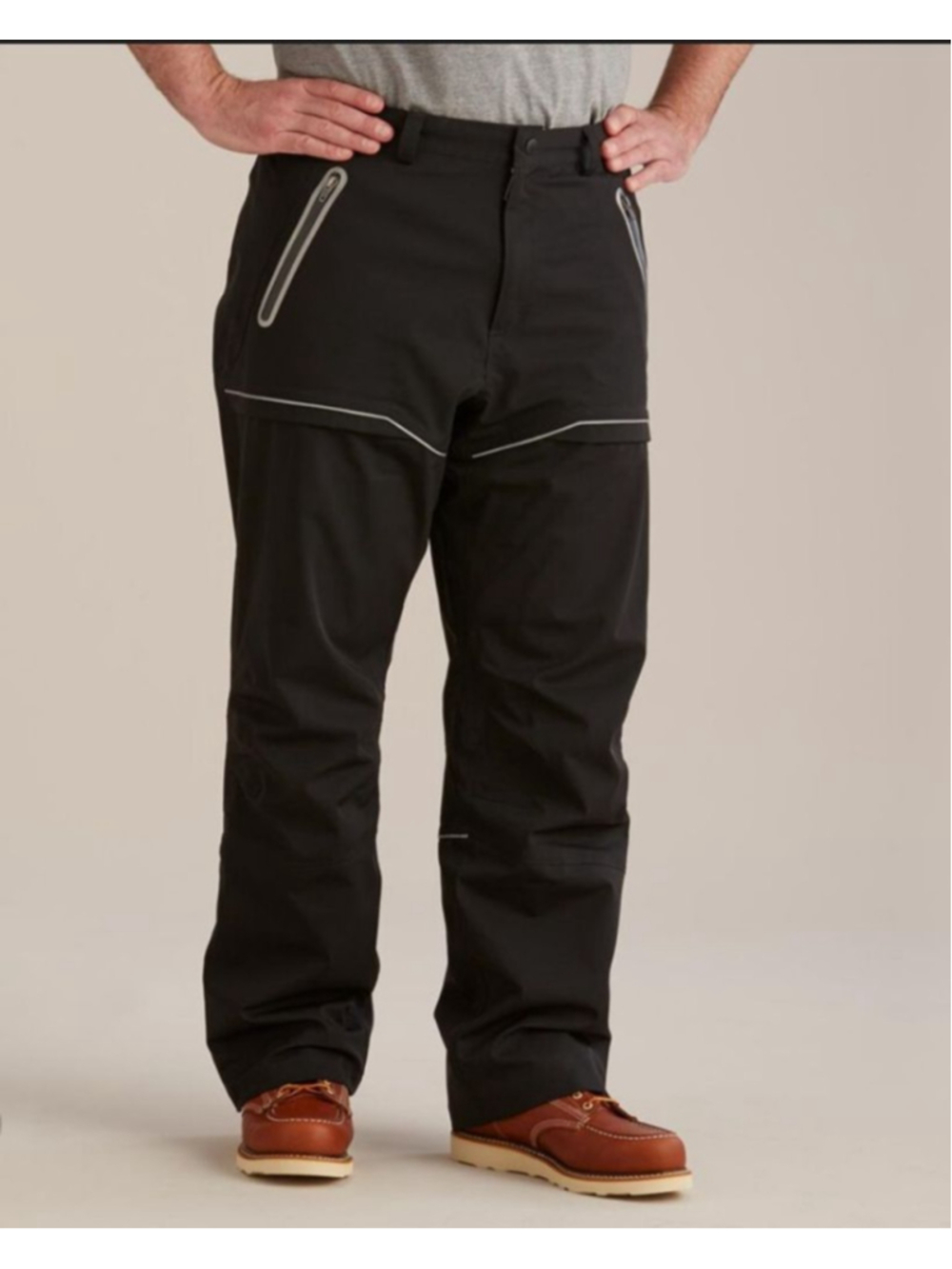 Alaskan Hardgear Black Convertible Pants Men's Size L
